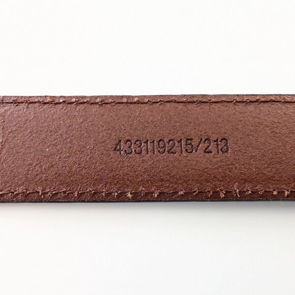 LAUREN RALPH LAUREN Belt 42 Brown Leather‎ Light Distressed Silver Tone Buckle - Picture 12 of 16